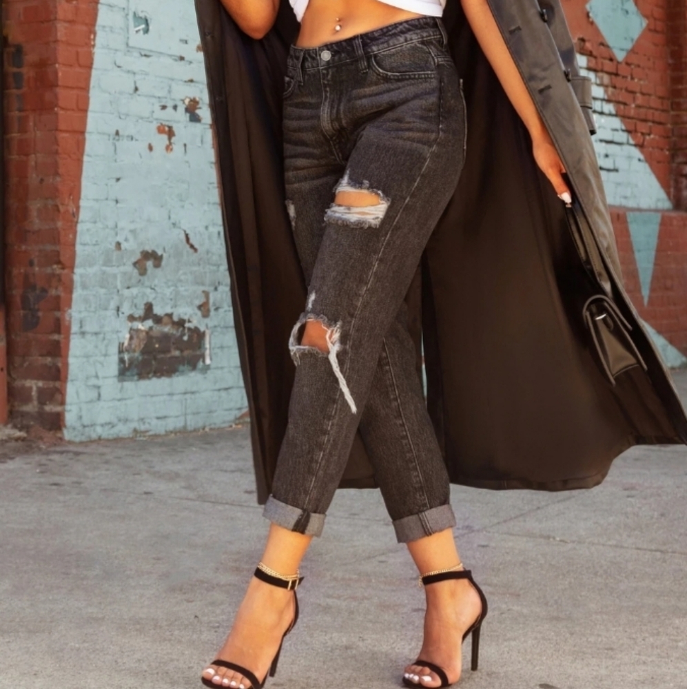 Distressed O.G. High Rise Jeans